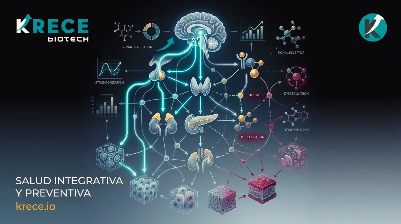 Señalización endocrina del envejecimiento y desregulación de los ejes hormonales