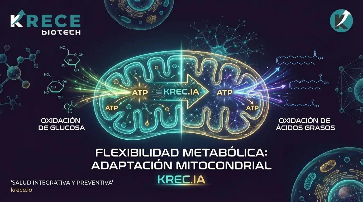 Flexibilidad metabólica y adaptación mitocondrial entre glucosa y ácidos grasos