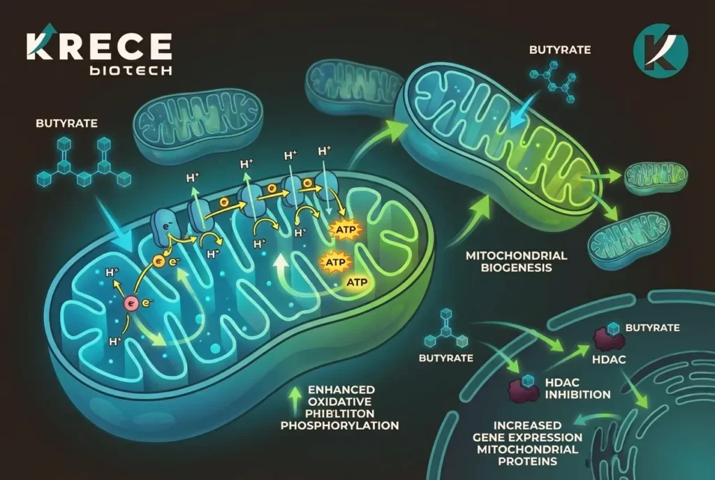 Efectos del butirato sobre la función mitocondrial