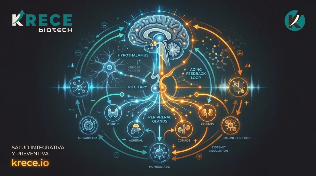 Ejes hormonales y homeostasis sistémica: arquitectura fisiológica de la longevidad