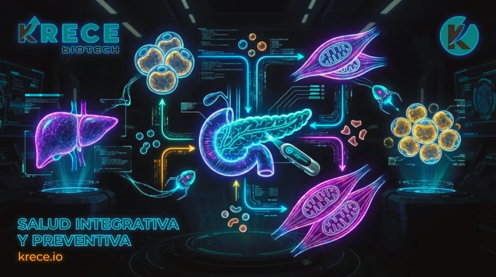 Insulina, Glucagón y Señalización Energética: El Eje Maestro del Metabolismo y la Longevidad