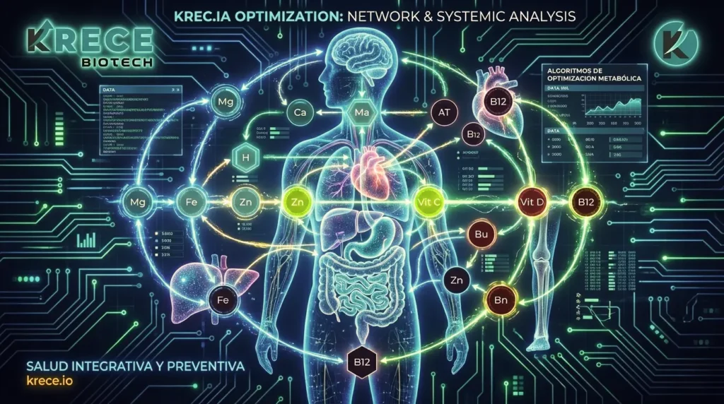 Interacciones, sinergias y competencia entre micronutrientes: la red metabólica
