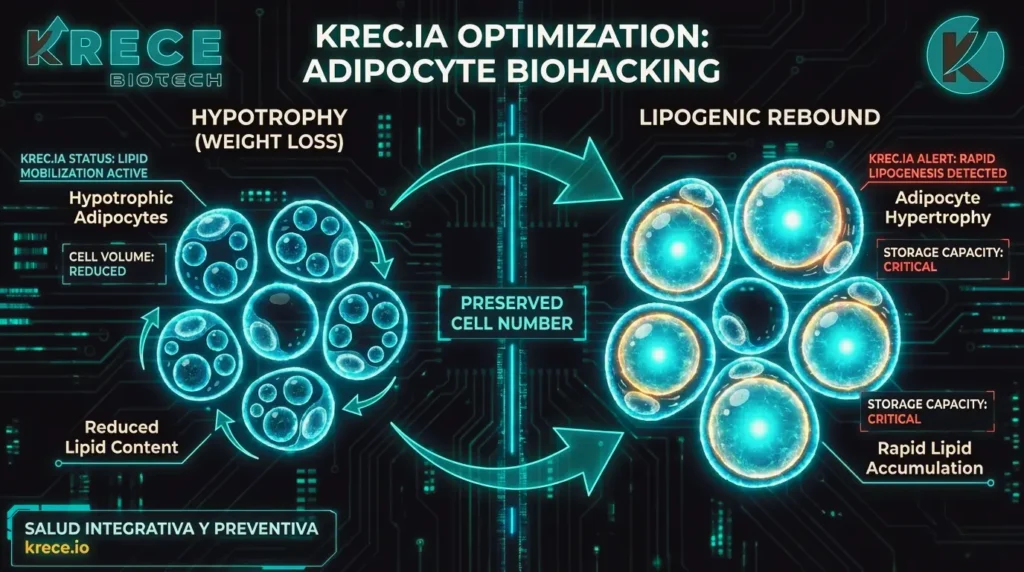memoria metabolica del adipocito y rebote lipogenico