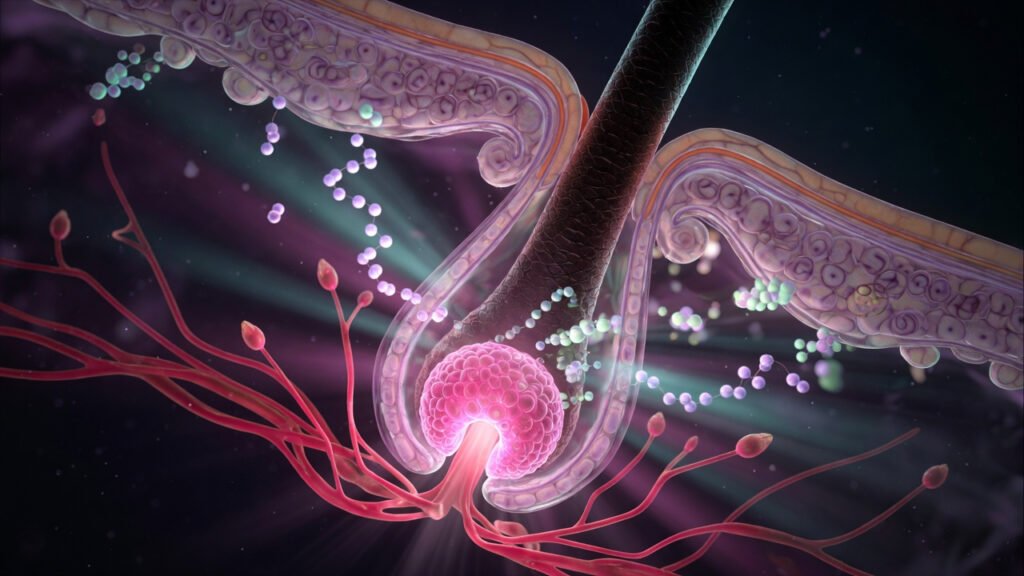 Regeneración Capilar Peptídica: GHK-Cu, 5-Alfa Reductasa y lo que Finasteride No Resuelve