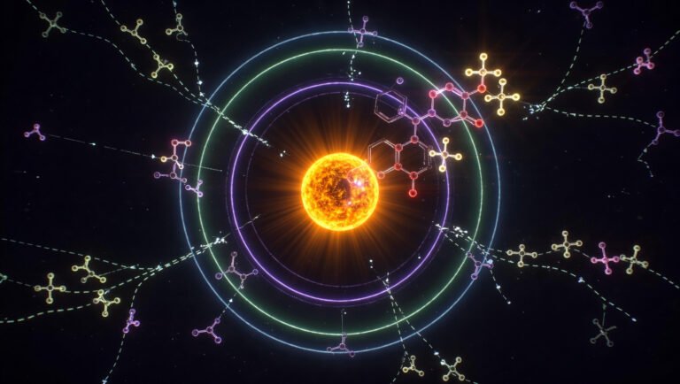 Estructura atómica del magnesio con representación de complejo Mg-ATP y reacciones enzimáticas