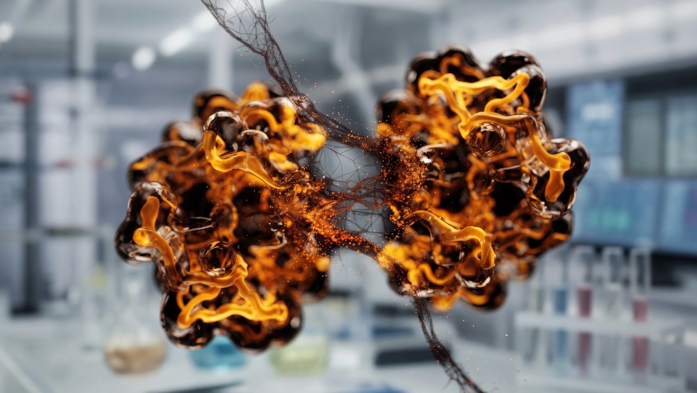 Estructura molecular de natoquinasa con actividad fibrinolítica sobre red de fibrina