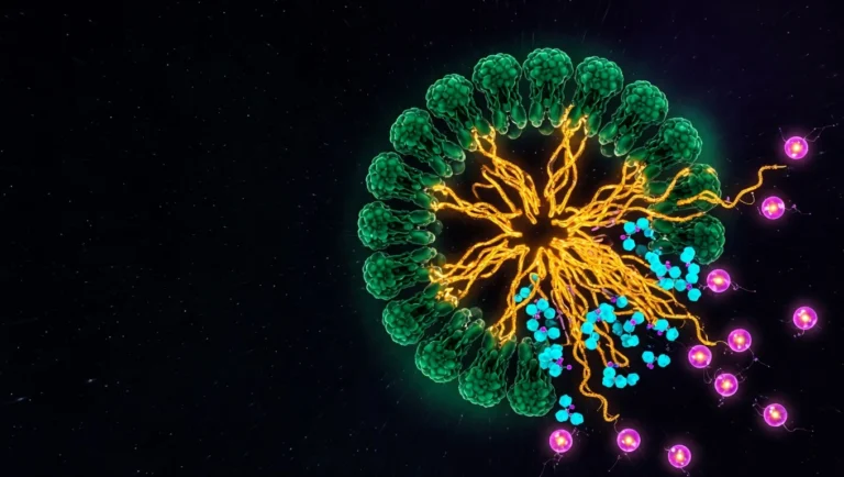 Inflamasoma NLRP3 ensamblado con ASC speck y caspasa-1 liberando IL-1beta - sensor de inmunidad innata del inflammaging.