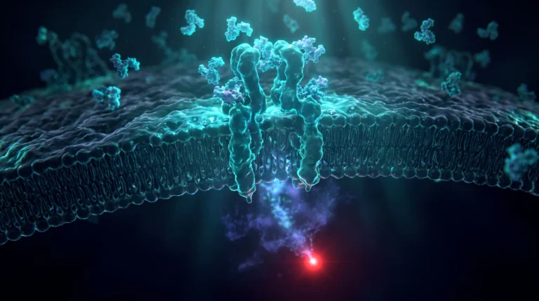 Receptor de insulina saturado con la cascada de señal atenuada bajo la membrana celular