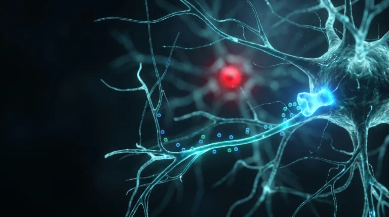 Ilustración de neuronas de orexina del hipotálamo lateral, la diana sobre la que actúan los agonistas de orexina aprobados para narcolepsia.
