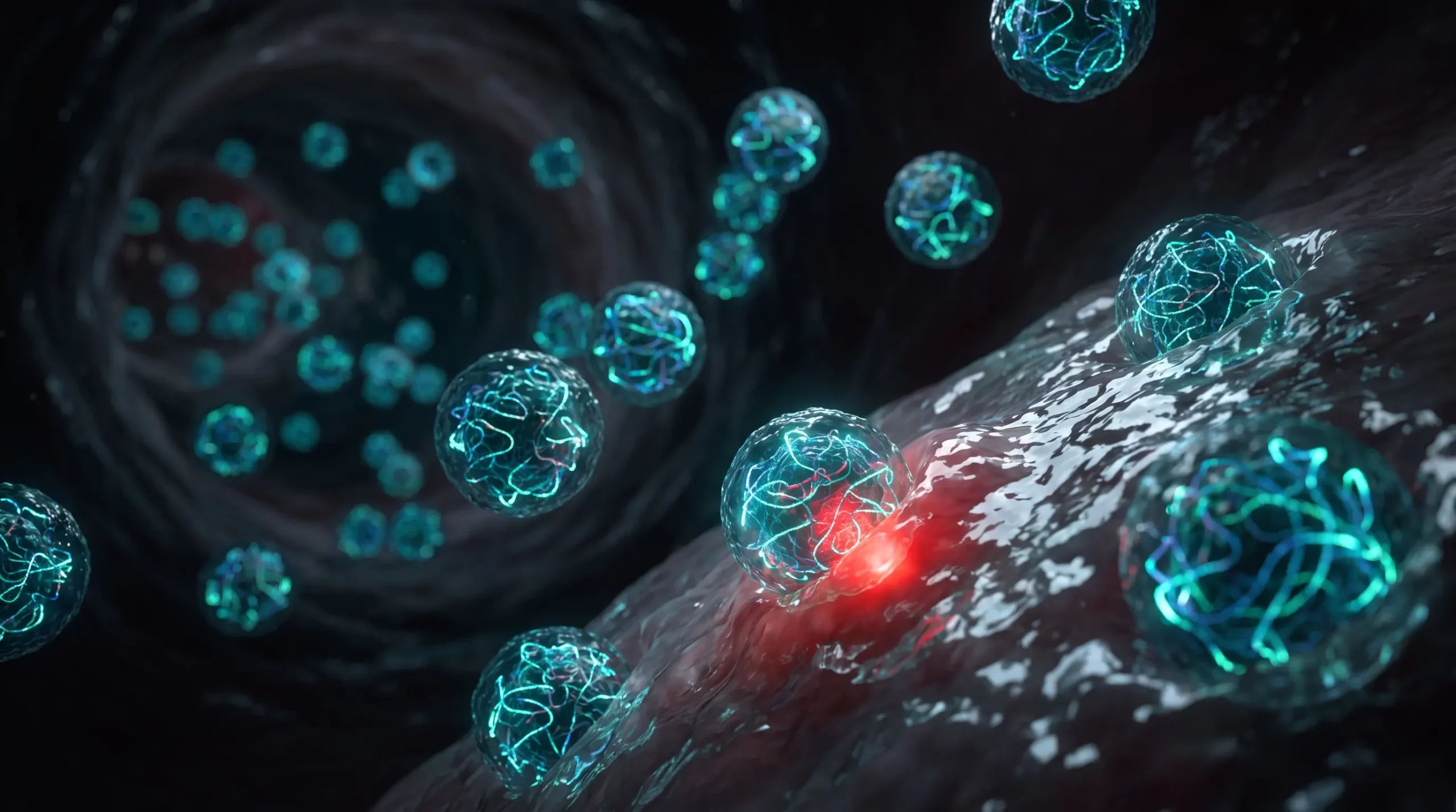 Ilustración molecular de la apob, una sola proteína envolviendo cada partícula aterogénica que se deposita en la pared de la arteria.
